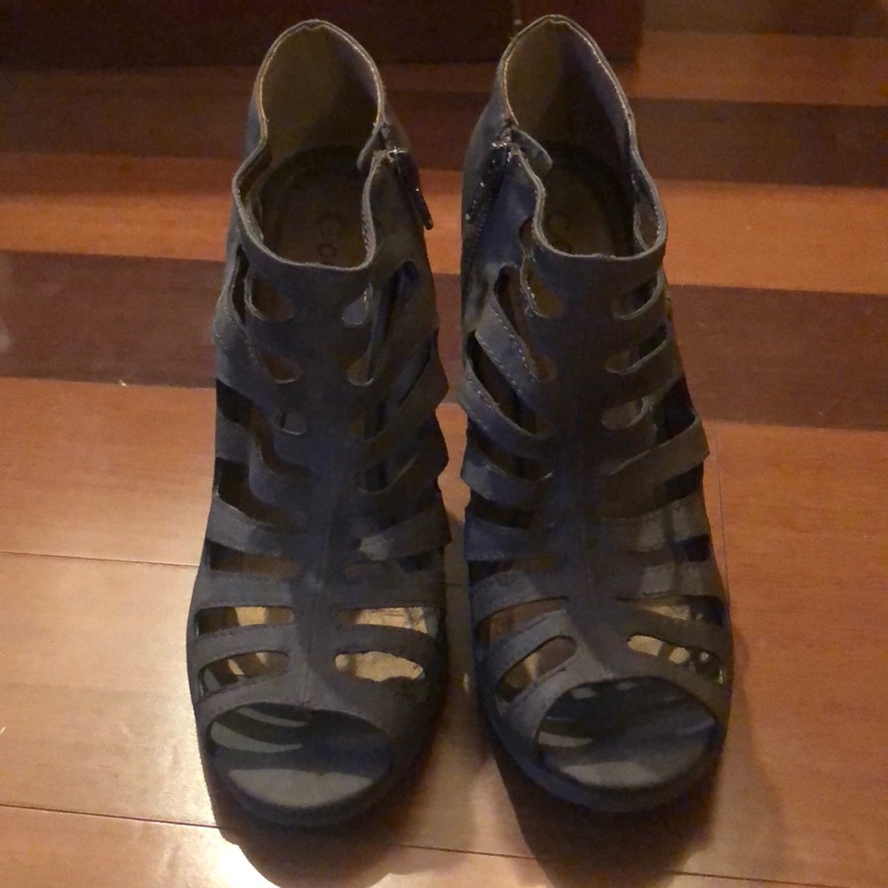 Grey/Blue wedges brand new!!